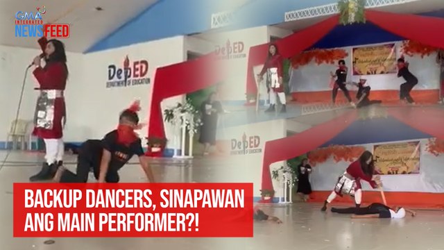 Backup dancers, sinapawan ang main performer?! | GMA Integrated Newsfeed