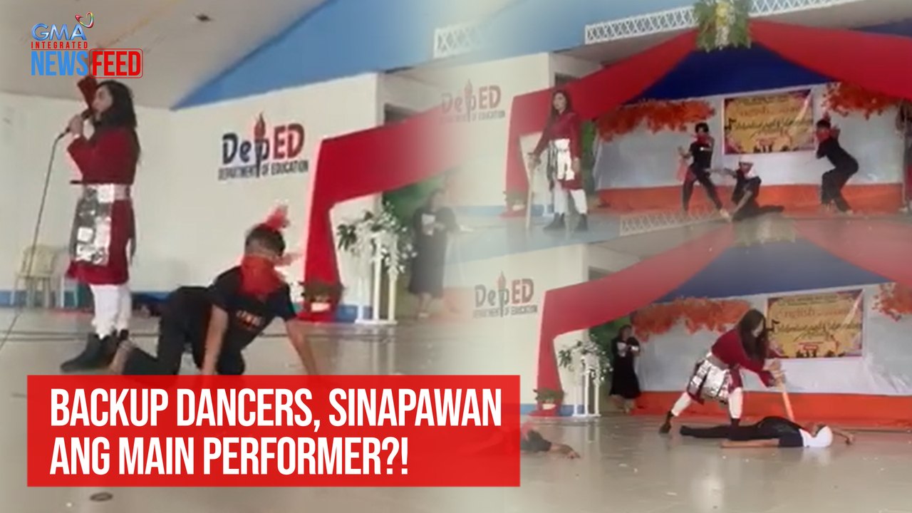 Backup dancers, sinapawan ang main performer?! | GMA Integrated Newsfeed