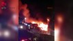 Adıyaman'da TOKİ şantiyesinde işçilerin kaldığı konteynerde yangın