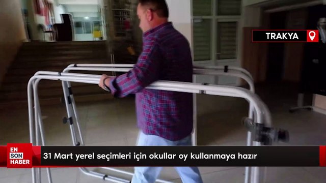 31 Mart yerel seçimleri için okullar oy kullanmaya hazır