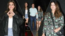Kriti & Her Father Mark Their Precious Presence At The Special Screening Of Crew