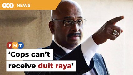 Over or under the counter, cops can’t receive duit raya, says lawyer
