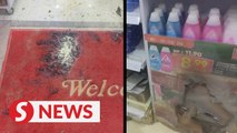 Another KK Mart outlet targeted by petrol bomb attack