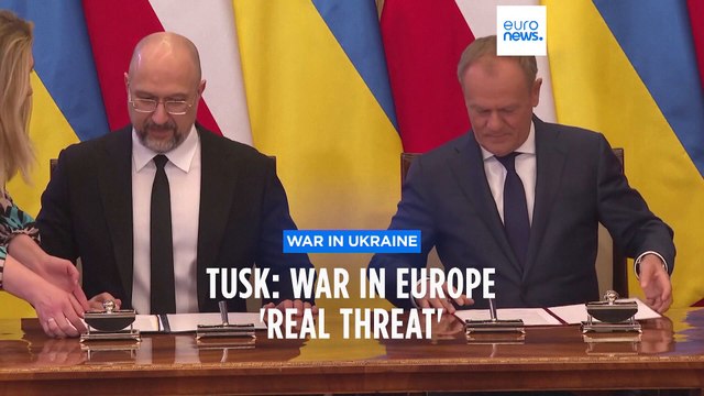 Polish Prime Minister Donald Tusk warns war in Europe 'a real threat'