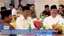 Presiden Joko Widodo dan   Wapres Ma’ruf Amin Buka Bersama Kabinet Indonesia Maju