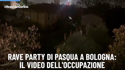 Rave party di Pasqua a Bologna: il video dell'occupazione