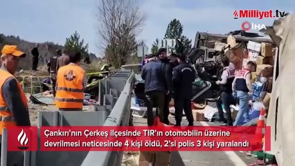 Çankırı'da katliam gibi kaza: 4 ölü
