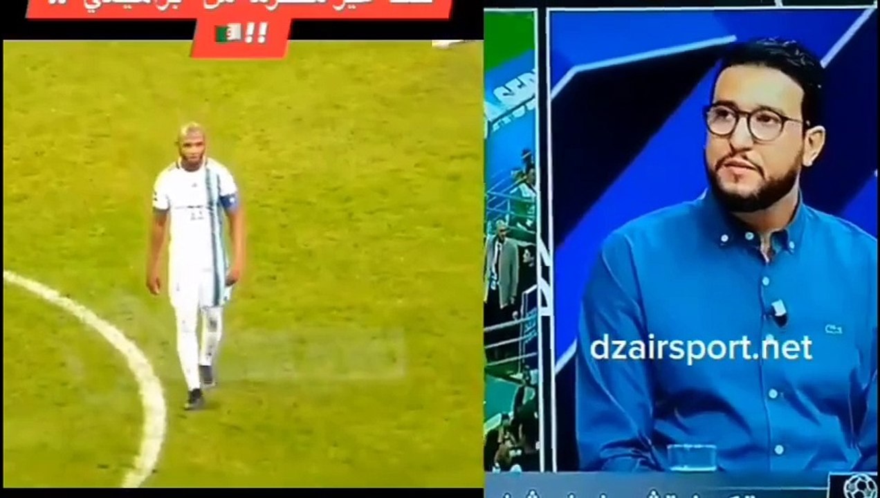 المنتخب الجزائري: شاهد غضب اللاعب براهيمي عند اسبداله بِزميله المهاجم سعيد بن رحمة