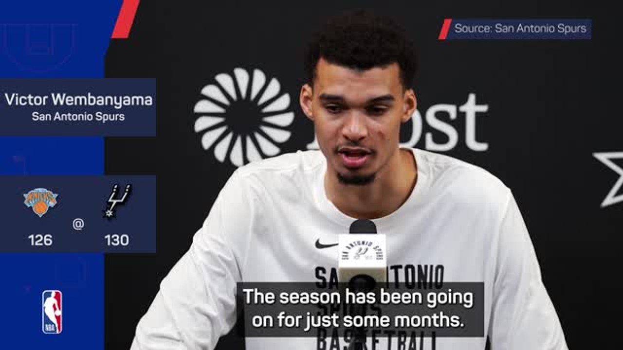 Wembanyama does not consider himself to be close to greatness