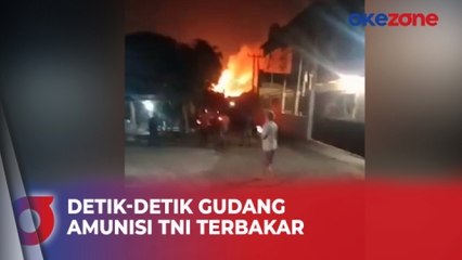 Ngeri! Inilah Detik-Detik Gudang Amunisi TNI di Bogor, Jawa Barat Terbakar
