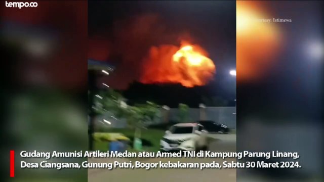 Gudang Peluru TNI Kebakaran, Damkar Bekasi Turunkan 3 Armada