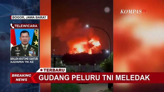 [FULL] Kadispenad TNI AD Minta Warga Jaga Jarak Aman dari Lokasi Gudang Peluru TNI Meledak