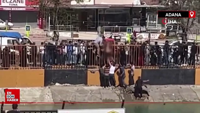 Adana'da sulama kanalına giren 2 çocuk akıntıya kapıldı