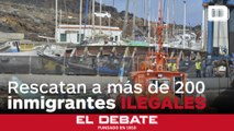 Más de 200 inmigrantes ilegales, al menos 15 menores, llegan a Canarias en dos cayucos