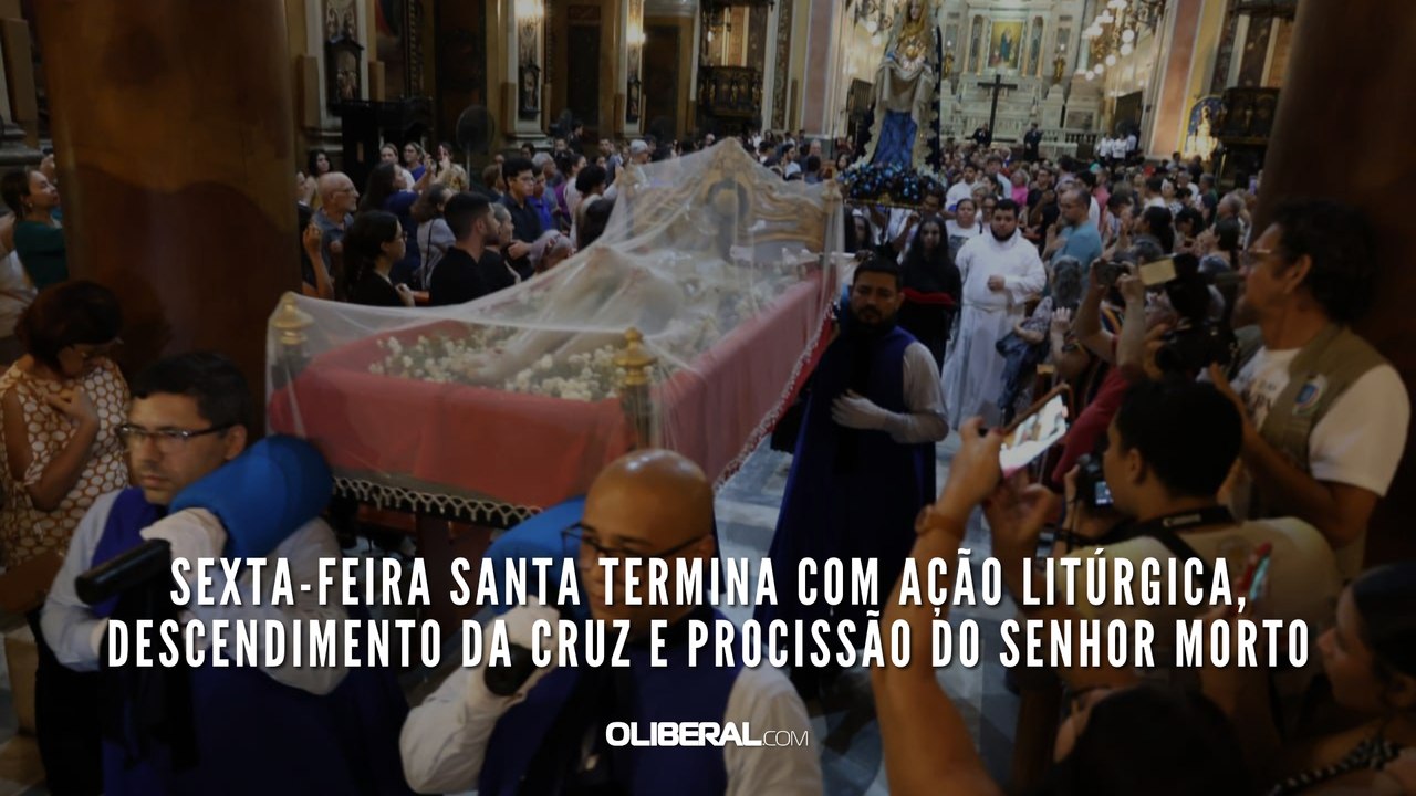 Sexta-feira Santa termina com Ação Litúrgica, Descendimento da Cruz e Procissão do Senhor Morto