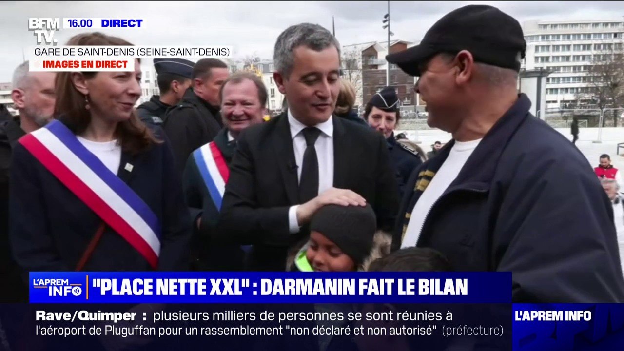 Opération anti-trafic de drogue "place nette XXL": Gérald Darmanin est arrivé à Saint-Denis pour faire le bilan