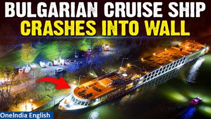 Download Video: Bulgarian Cruiser with 160 onboard crashes into wall on Danube in Austria, 17 injured | Oneindia