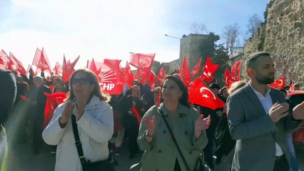 CHP’nin halk yürüyüşüne yoğun katılım