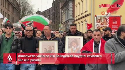 Yüzlerce kişi Solingen’de hayatını kaybeden aile için yürüdü! 'Adalet istiyoruz'