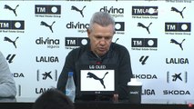 Aguirre, rueda de prensa tras el Valencia vs. Mallorca