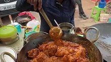 Bihari Aunty Selling Desi Chicken and Sattu Paratha for Rs100_-