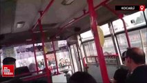 Kocaeli’de otobüste bebek arabası kavgası