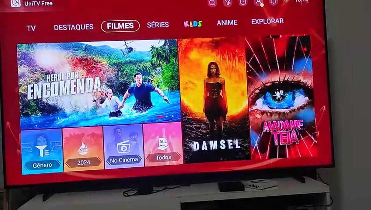 Mostrando Funcionamento Completo Do unitv S1