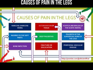 Causes of pain in the legs