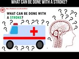 What are the symptoms of a cerebral stroke?