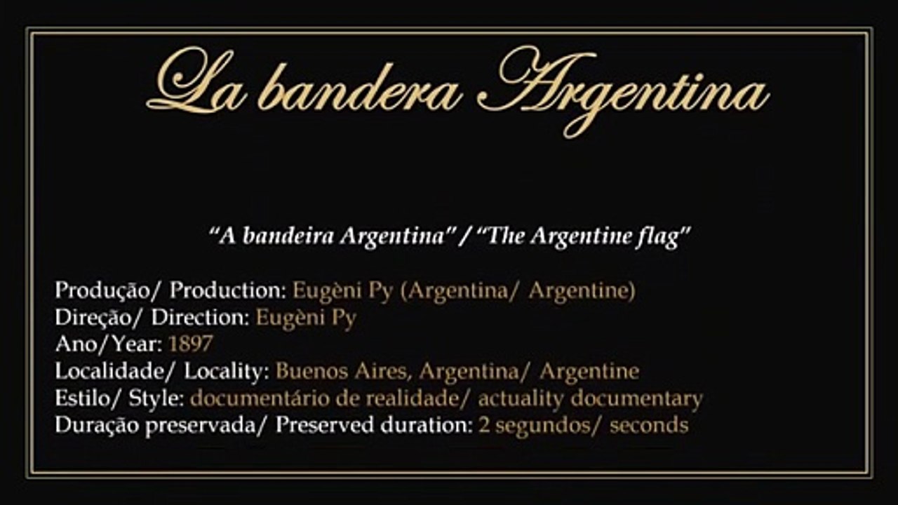 1897 - La bandera Argentina (A bandeira argentina - preservado em flipbook) - Eugèni Py