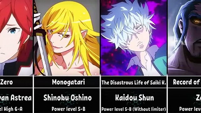 The Strongest Anime Characters of Each Anime