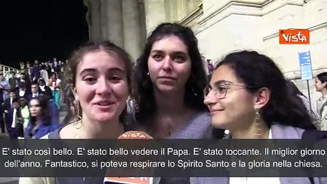 Veglia Pasquale nella Basilica di San Pietro, le voci dei fedeli: Una bellissima celebrazione