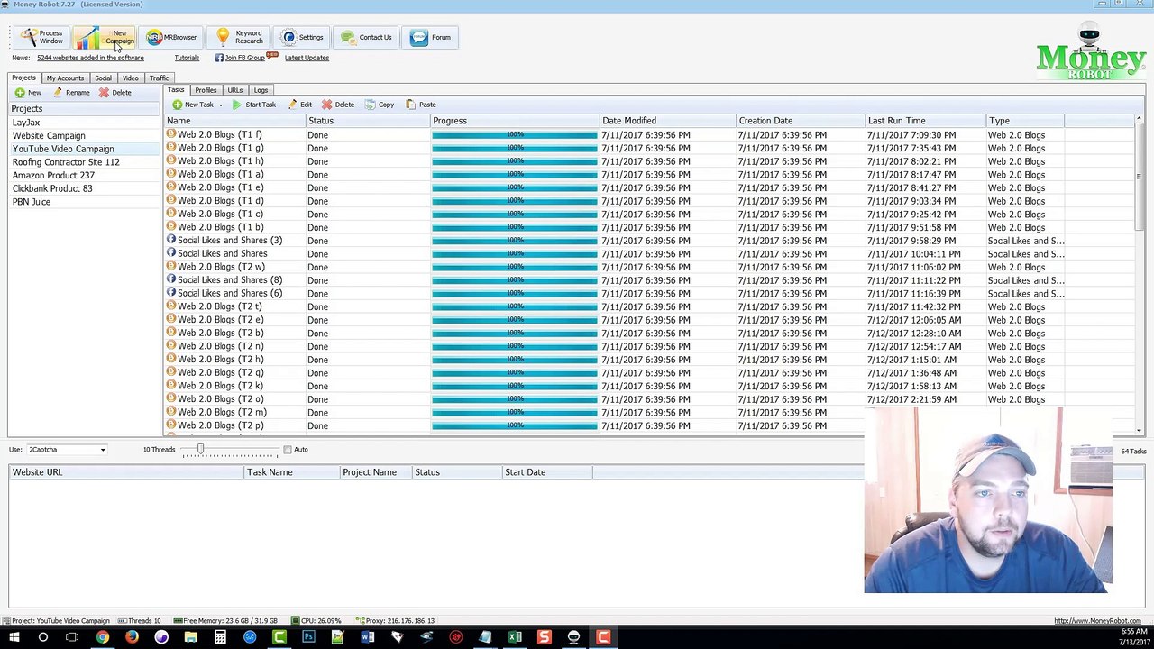 Video Presentation - Creating SEO Campaigns (very simple to use)