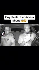 Guy steals Uber drivers phone 
