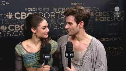 2024 Laurence Fournier Beaudry & Nikolaj Soerensen Worlds Post-FD Interview (1080p) - Canadian Television Coverage