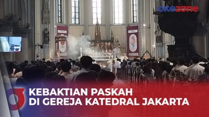 Ratusan Jemaat Hadiri Kebaktian Paskah di Gereja Katedral Jakarta ✝️