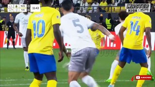 Al Nassr vs Al Taee 5x1  All Goals & Highlights - 2024 Ronaldo Hat trick