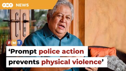 Only prompt police action can prevent physical violence, says Zaid