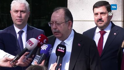 YSK Başkanı Ahmet Yener, açıklamalarda bulundu