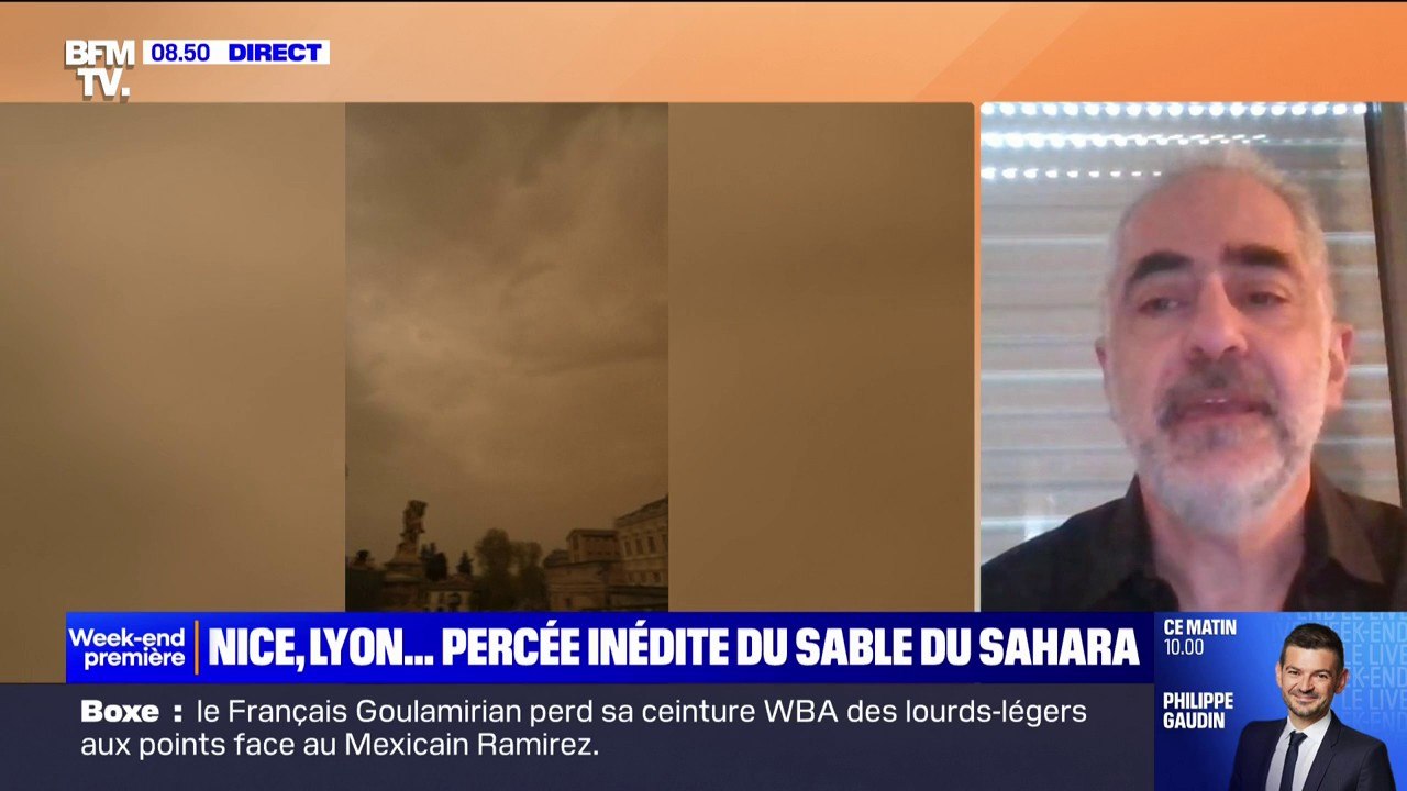Sable du Sahara: "Les conséquences pour la santé humaine sont essentiellement des conséquences d'irritation de l'arbre respiratoire" selon Bruno Mégarbane, chef du service de réanimation à l'hôpital Lariboisière