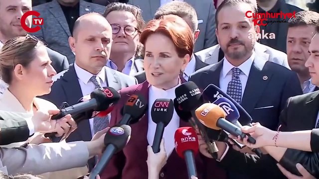 Meral Akşener oyunu kullandıktan sonra açıklama yapıyor