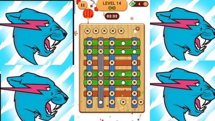 Wood nuts and bolts puzzle level 14