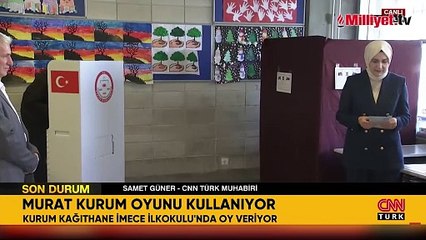 Cumhur İttifakı'nın İstanbul adayı Murat Kurum oyunu kullandı