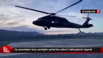 Diyarbakır'da oy pusulaları bazı yerleşim yerlerine askeri helikopterle taşındı-