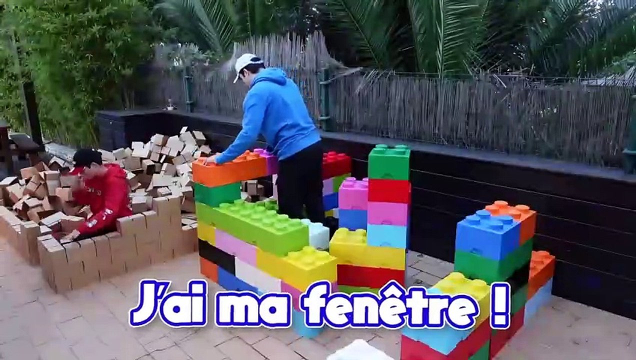 CELUI QUI CONSTRUIT LA MEILLEURE MAISON GAGNE ! (Maison en Lego VS Maison en Carton 24H Challenge)