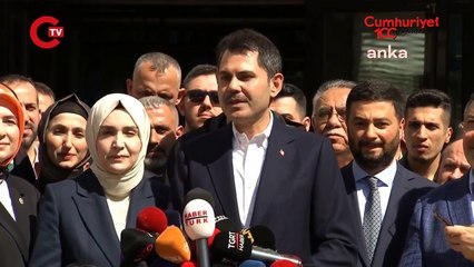 Murat Kurum açıklama yapıyor