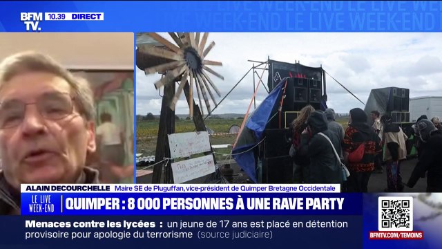 Rave Party à Quimper: Ce qui est prévu c'est que le départ se fasse dans la journée de demain affirme Alain Decourchelle, vice-président de Quimper Bretagne Occidentale