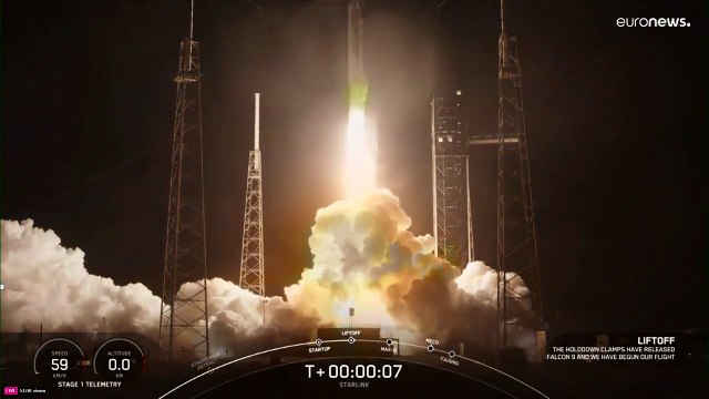 شاهد: سبايس إكس تطلق 23 قمرًا صناعيًا جديدًا إلى الفضاء