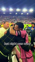 Just tryna soak in greatness!! Qué noche, @David Beckham