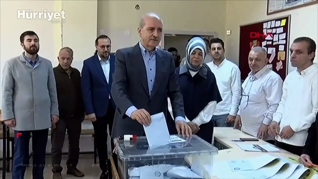 TBMM Başkanı Numan Kurtulmuş, oyunu kullandı